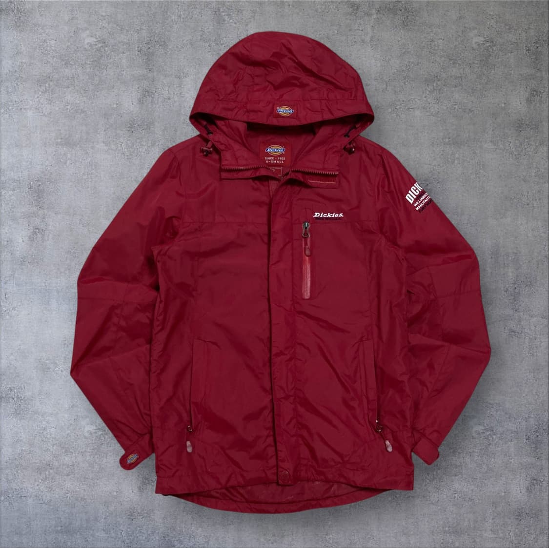 디키즈 스몰 로고 레드 바람막이 상품이미지1