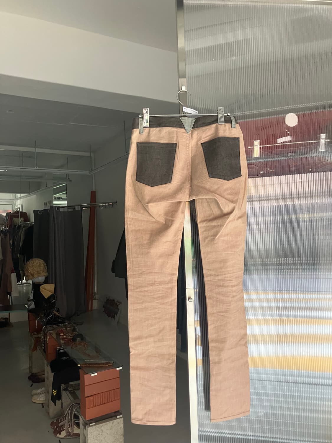 배색 코튼팬츠 상품이미지3