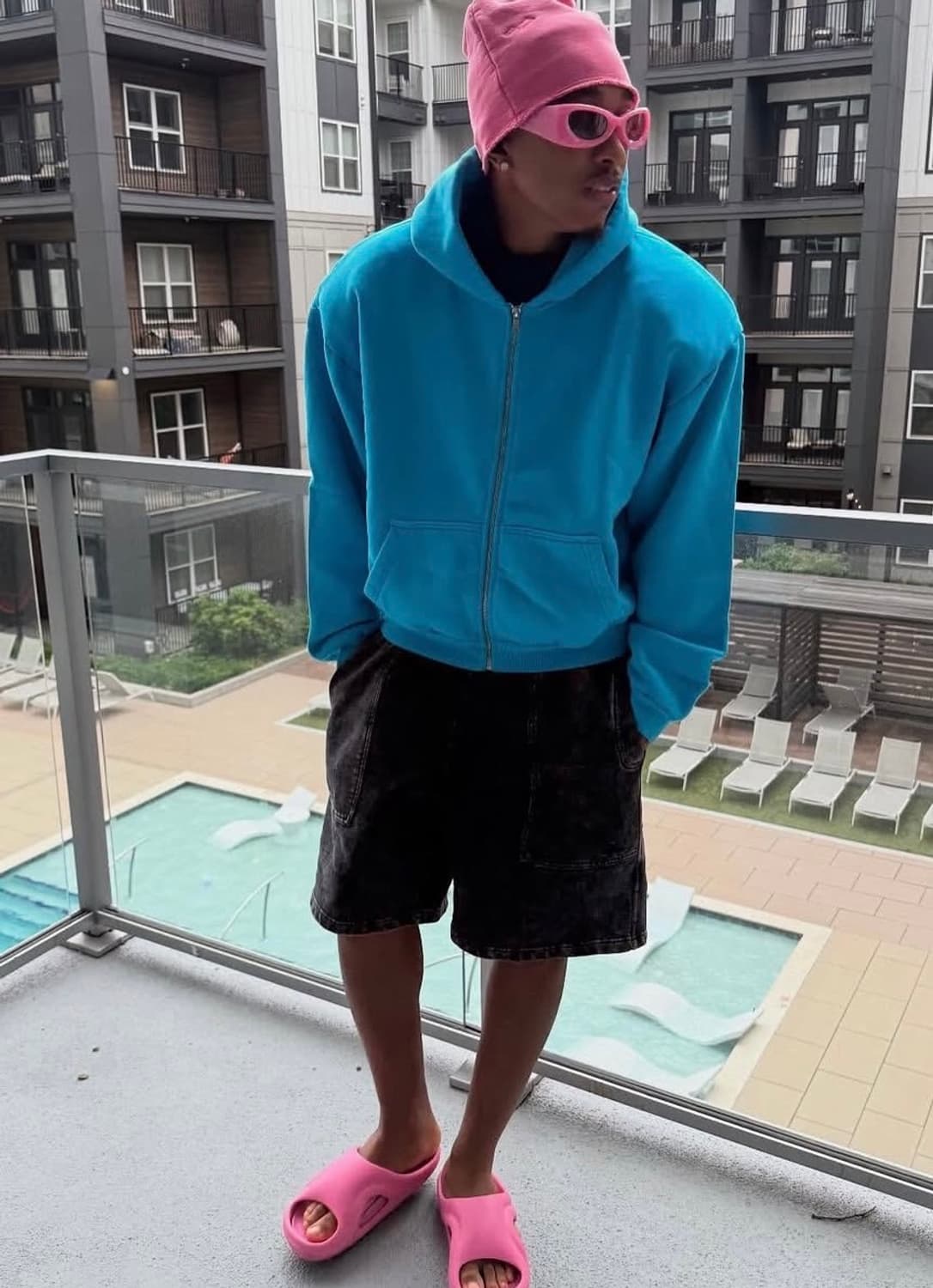 (XL)비버 스카이라크 슈퍼 블루 후드집업 상품이미지3