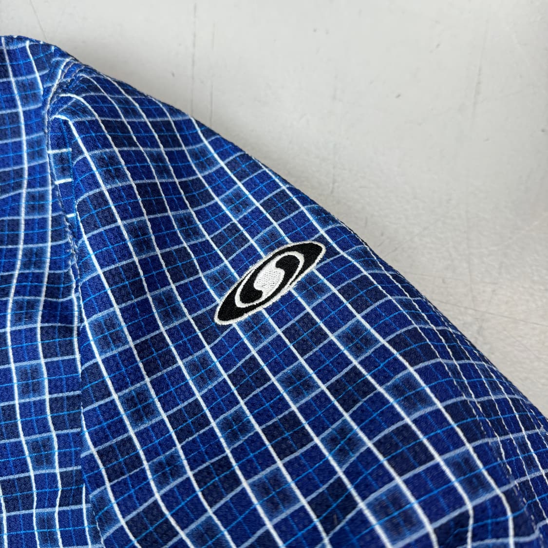 살로몬 제팬 고프코어 웜테크 체크 하이넥 풀오버 바람막이 자켓 상품이미지4