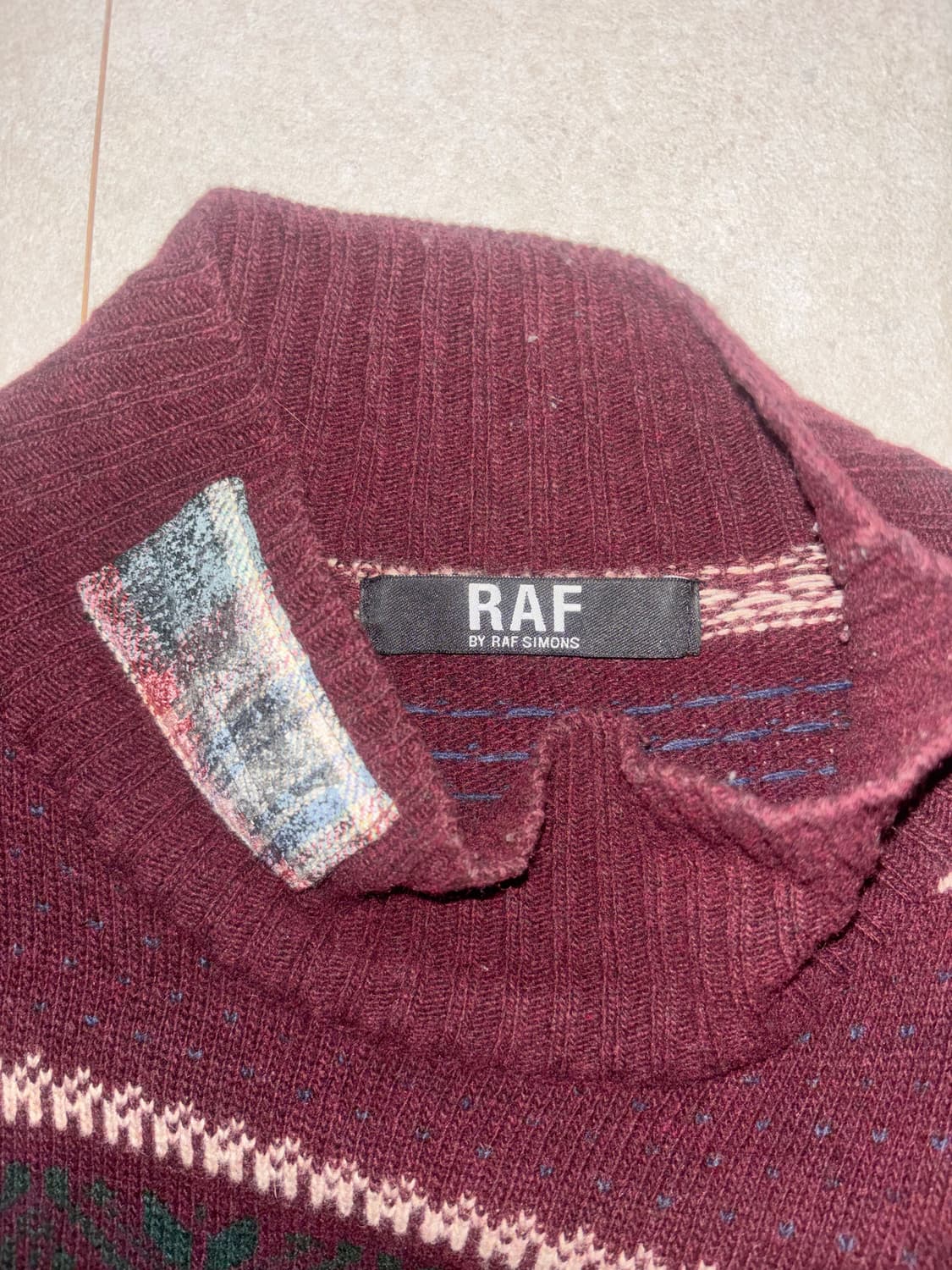 라프시몬스 2005aw 목폴라 니트 상품이미지5