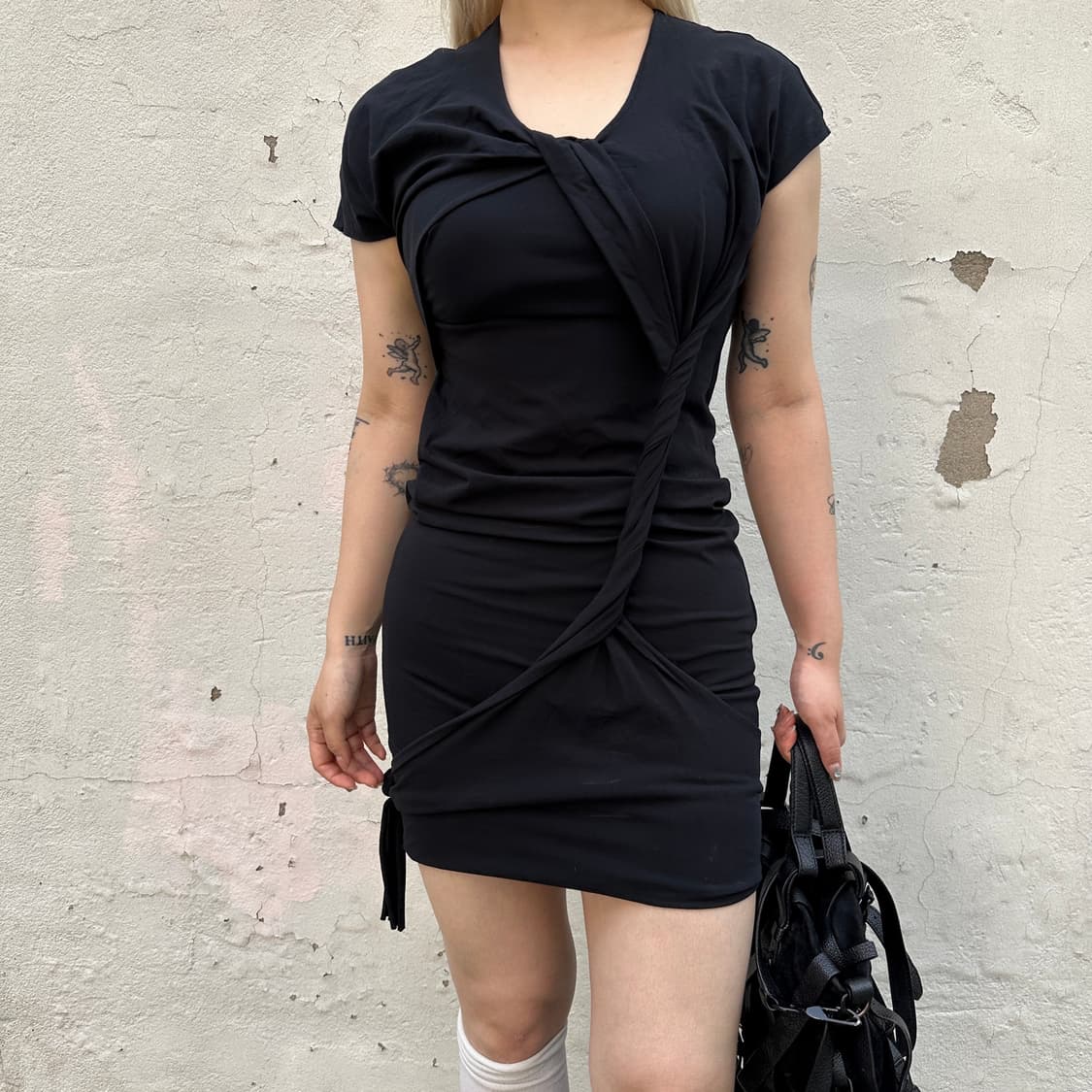 헬무트 랭 레이어드 랩 드레스 상품이미지1