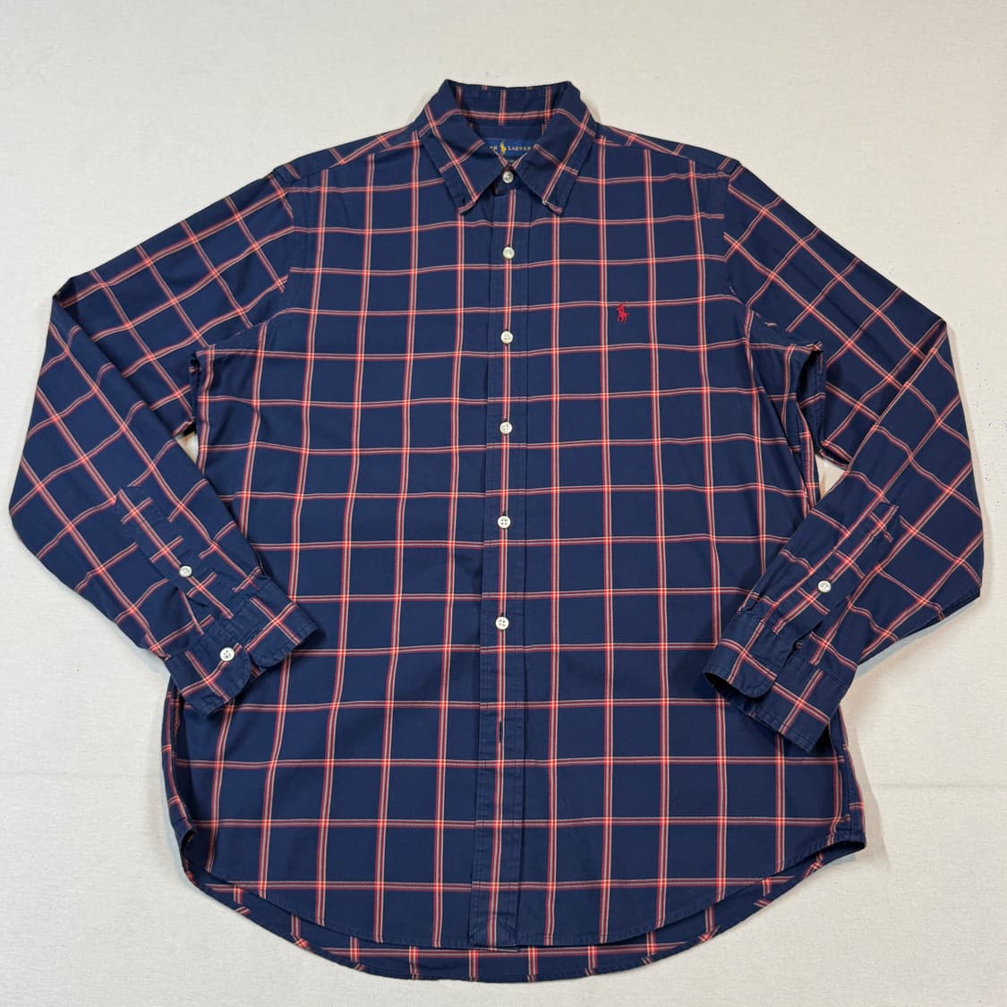 M) 폴로 랄프로렌 클래식핏 옥스포드 체크 셔츠 큐알탭 신형 상품이미지2