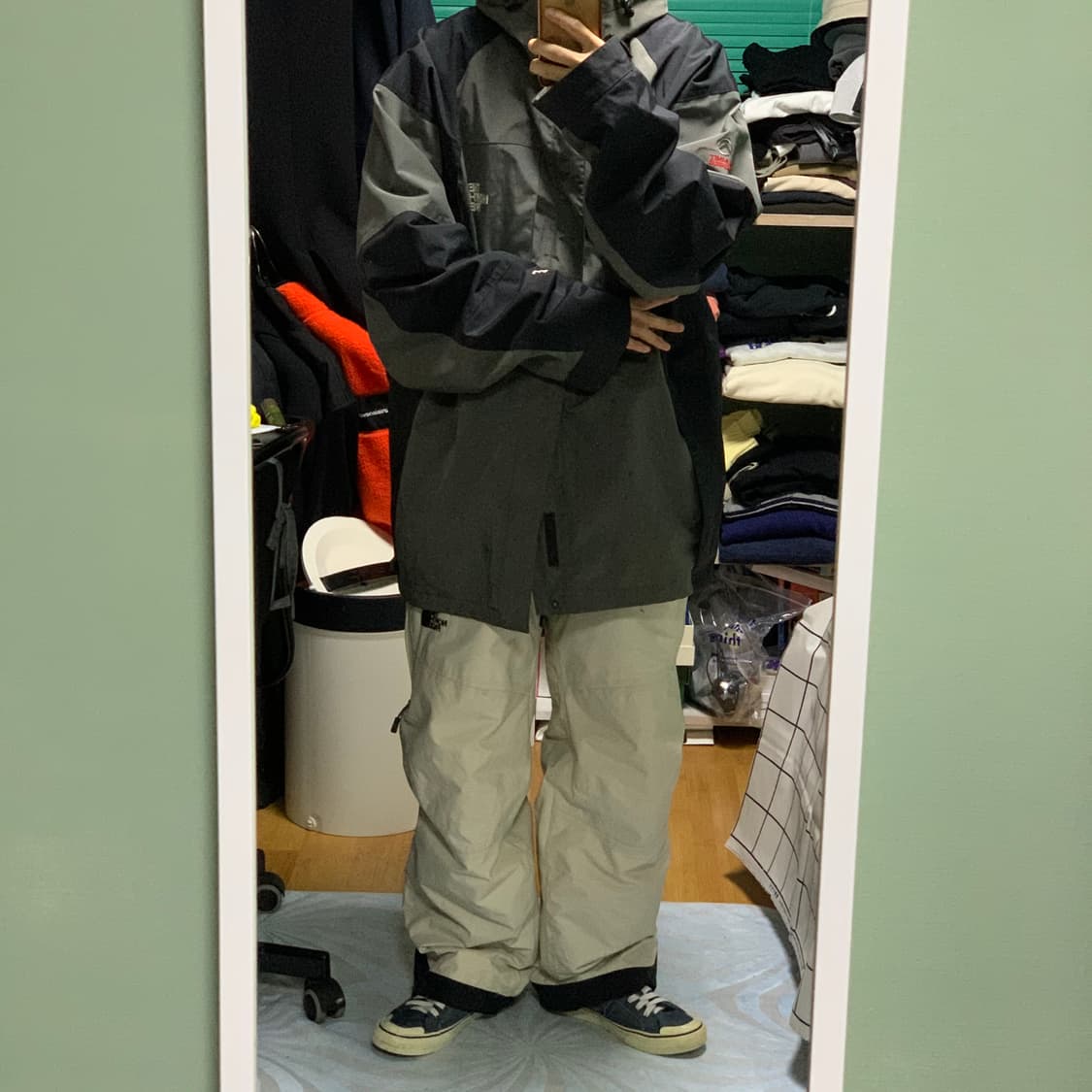 노스페이스 서밋 고어텍스 그레이 바람막이(일제판정품) 상품이미지3