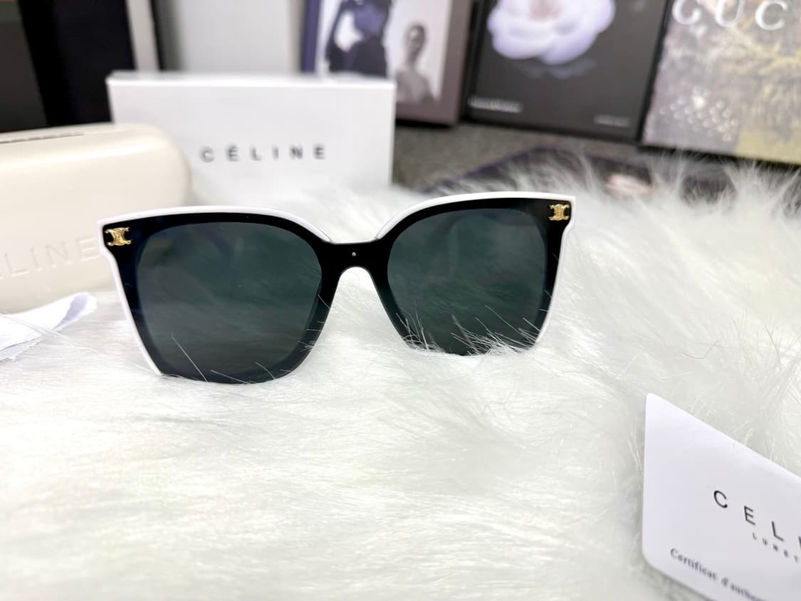 셀린느 트리옹페 이니셜 선글라스 화이트 (남여공용) 상품이미지2