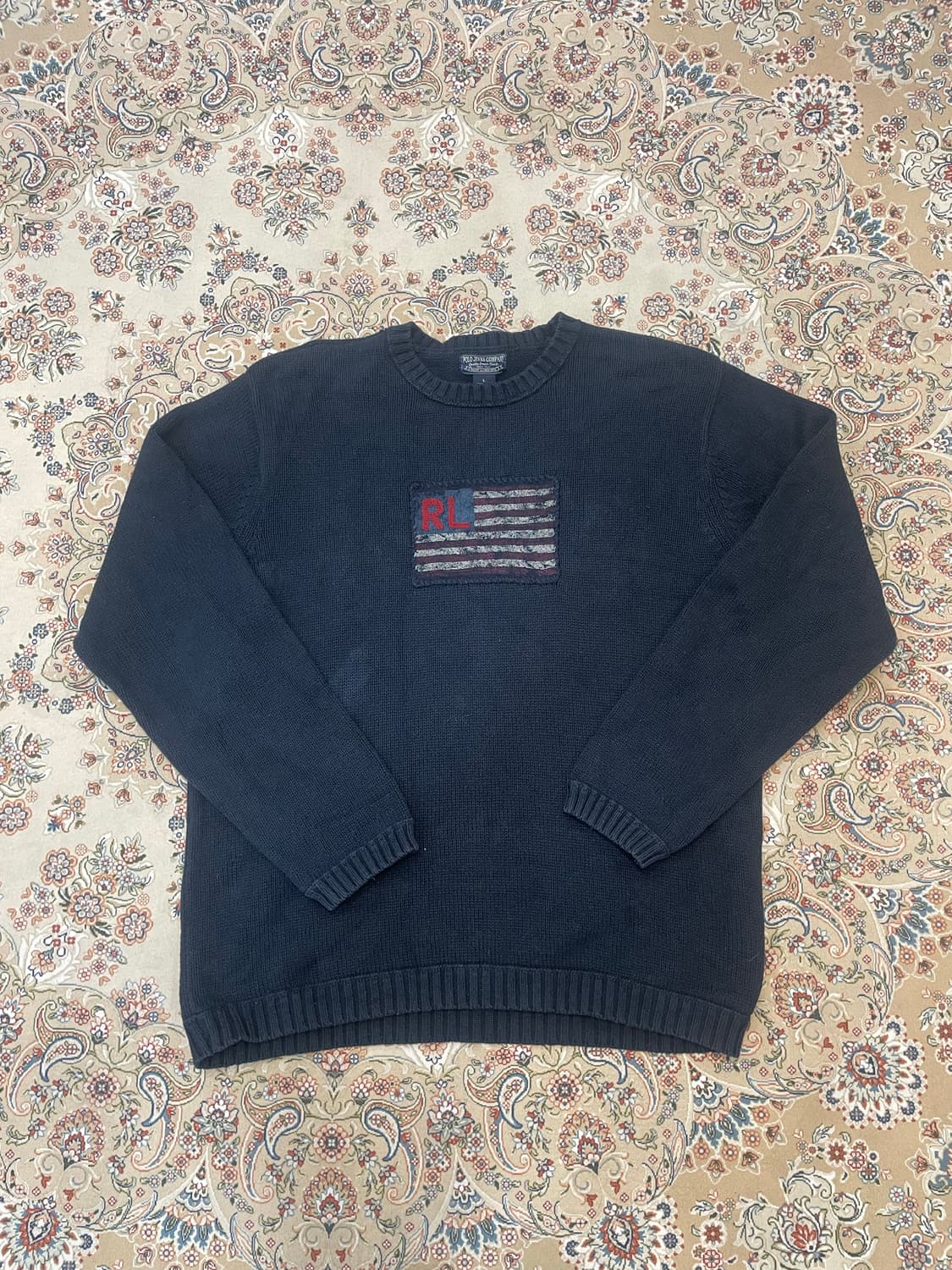 폴로 성조기 니트 L 상품이미지1