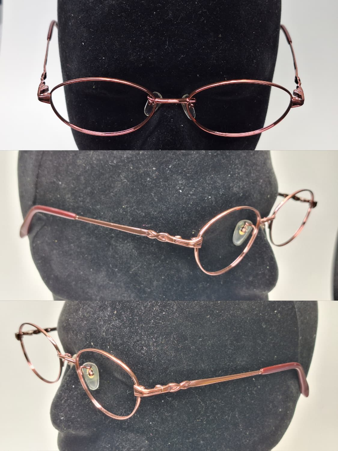 일본 사바에 하우스브랜드 빈티지 로쿠메이칸 순수 티타늄 오벌형 안경테 상품이미지5