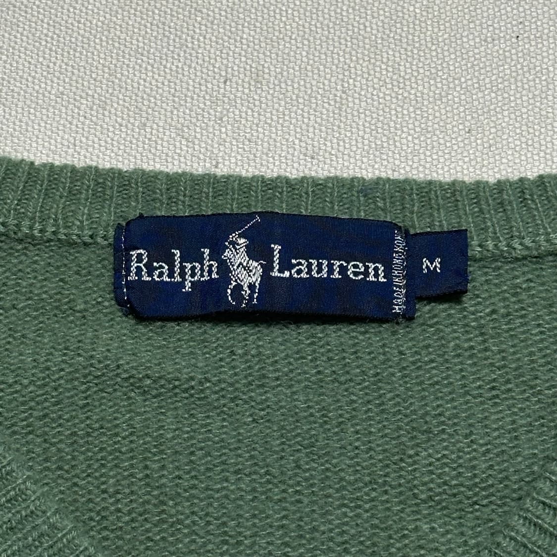 M 폴로랄프로렌 라이트 그린 브이넥 램스울 니트 상품이미지4