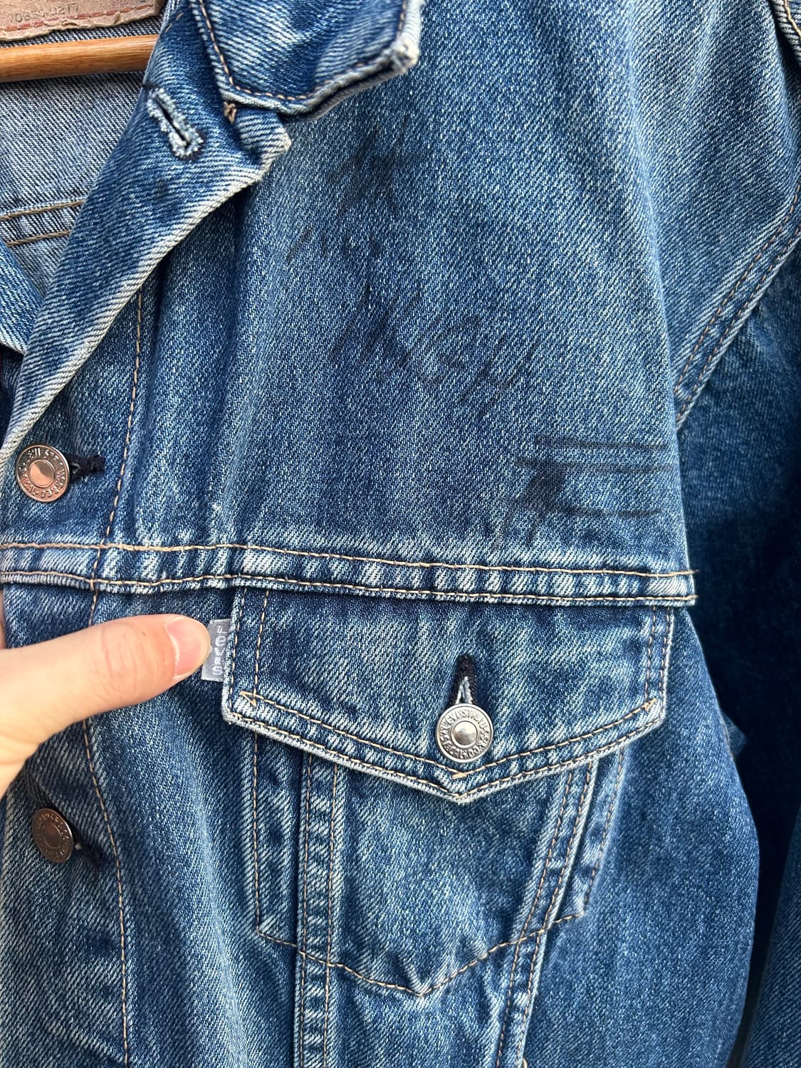 80‘s Levi’s Denim Trucker jacket 상품이미지2