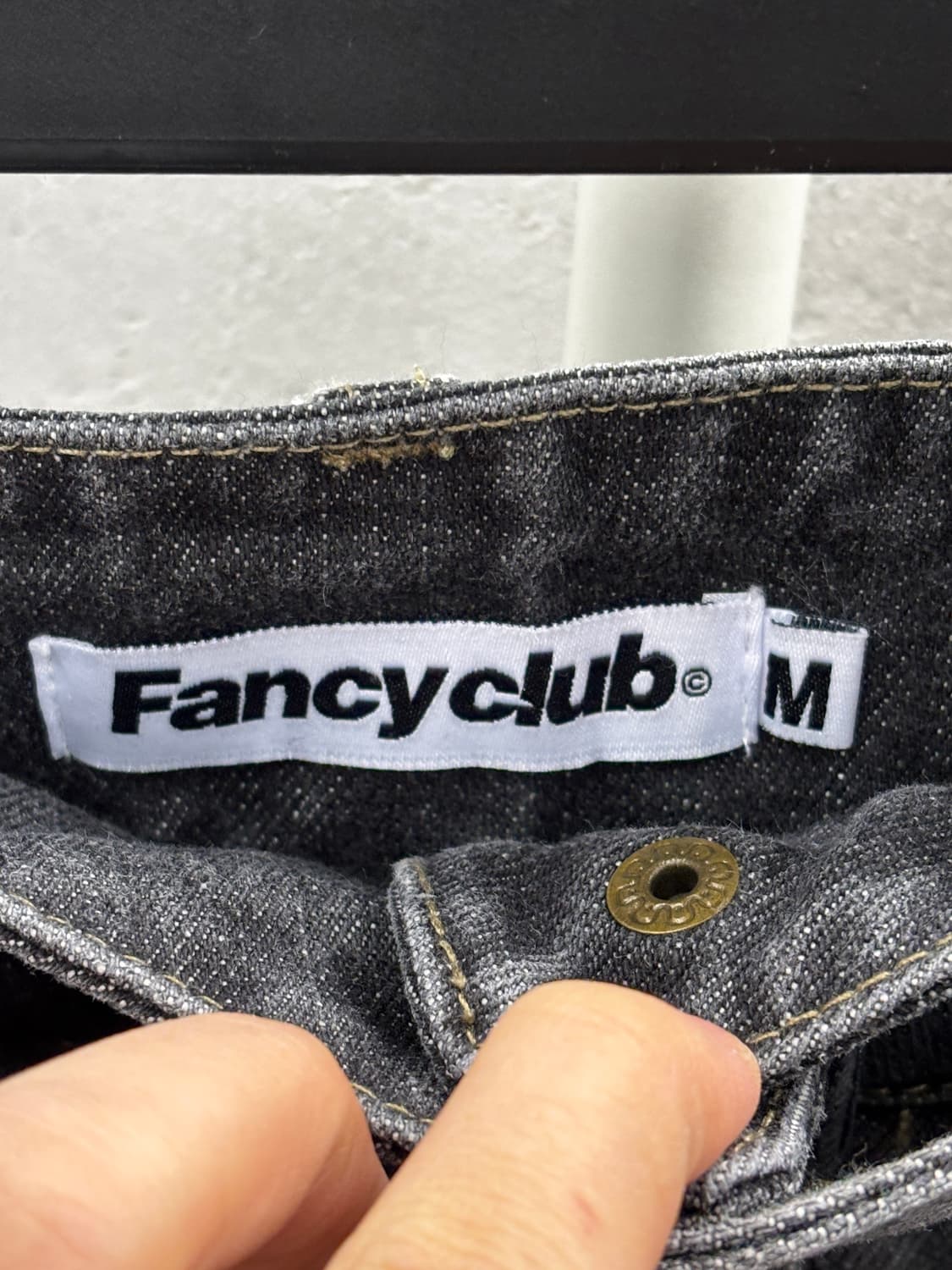 팬시클럽 블랙 데님 플리츠 스커트 벨트 세트 M 상품이미지5