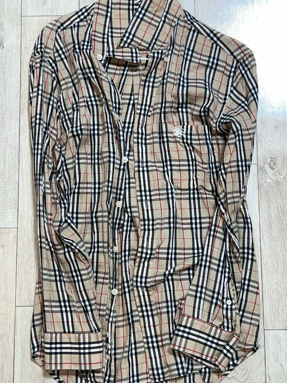 버버리 빈티지 체크셔츠 상품이미지1