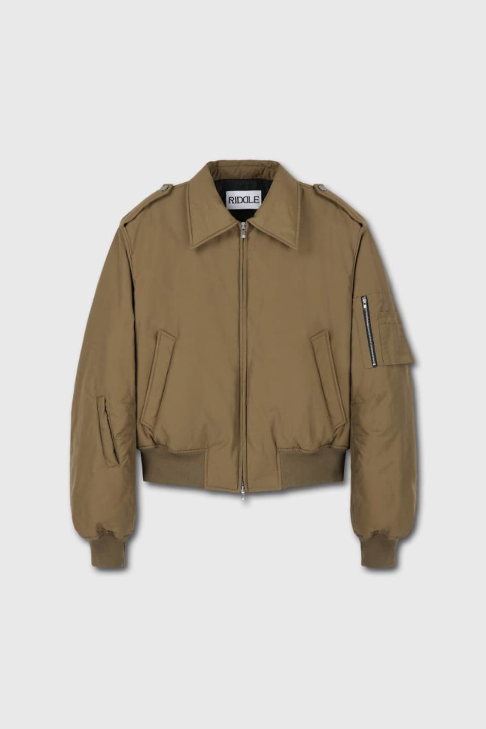 리들 봄버 자켓 브라운 새상품 상품이미지1