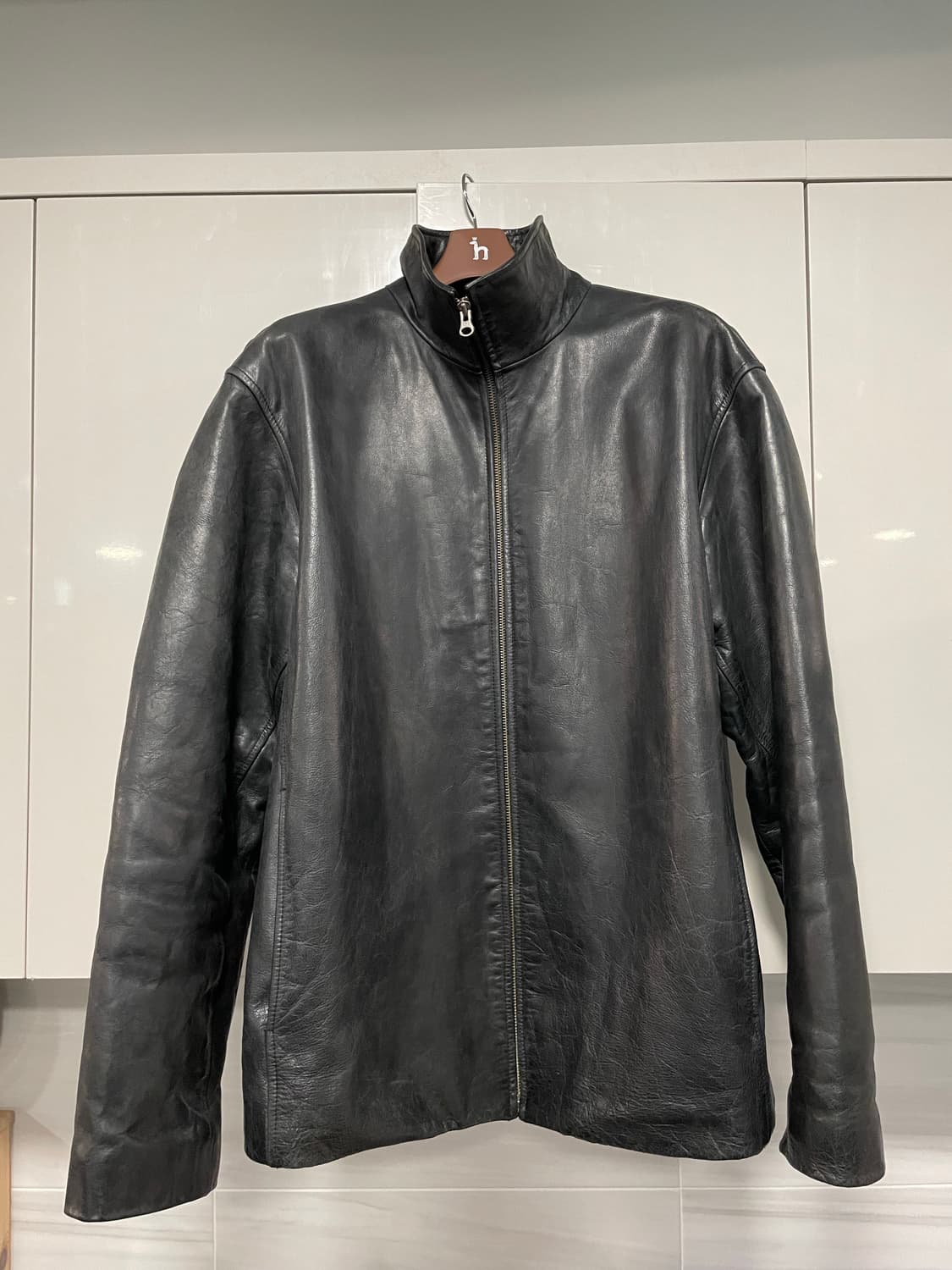 [XL]올드갭 레더 풀집업 상품이미지3