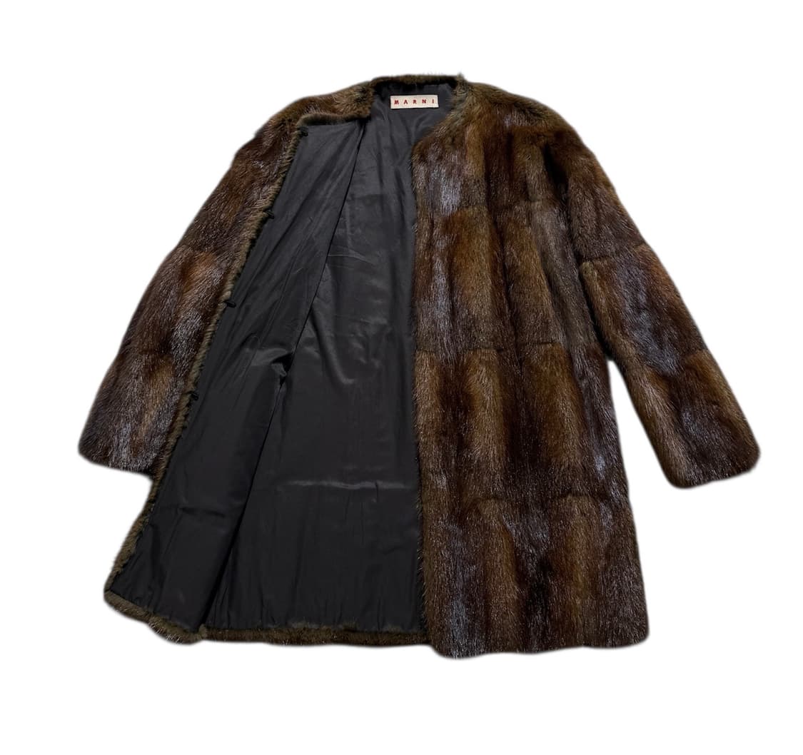 마르니 머스크랫 모피 퍼 코트 상품이미지2