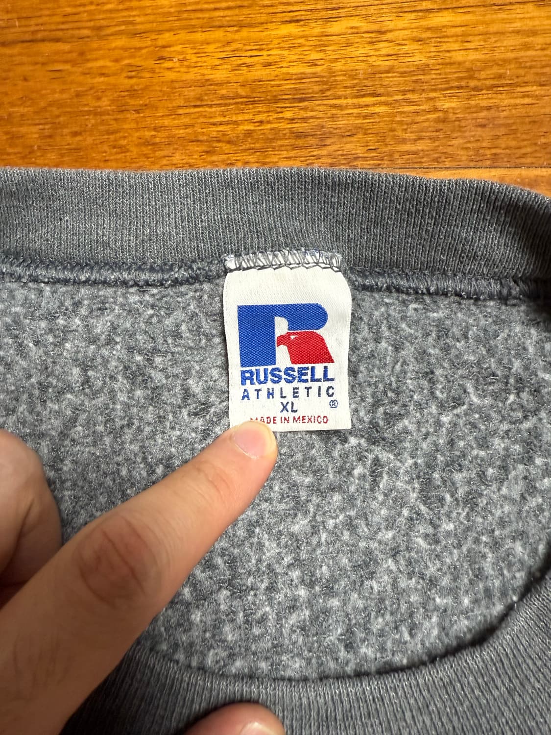 빈티지 러셀 맨투맨 차콜 xl 상품이미지3