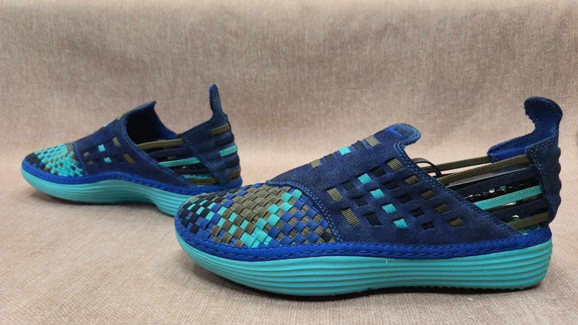 나이키 260mm- 우븐 모션 슬립온 블루 솔라소프트 남성 샌들 상품이미지4