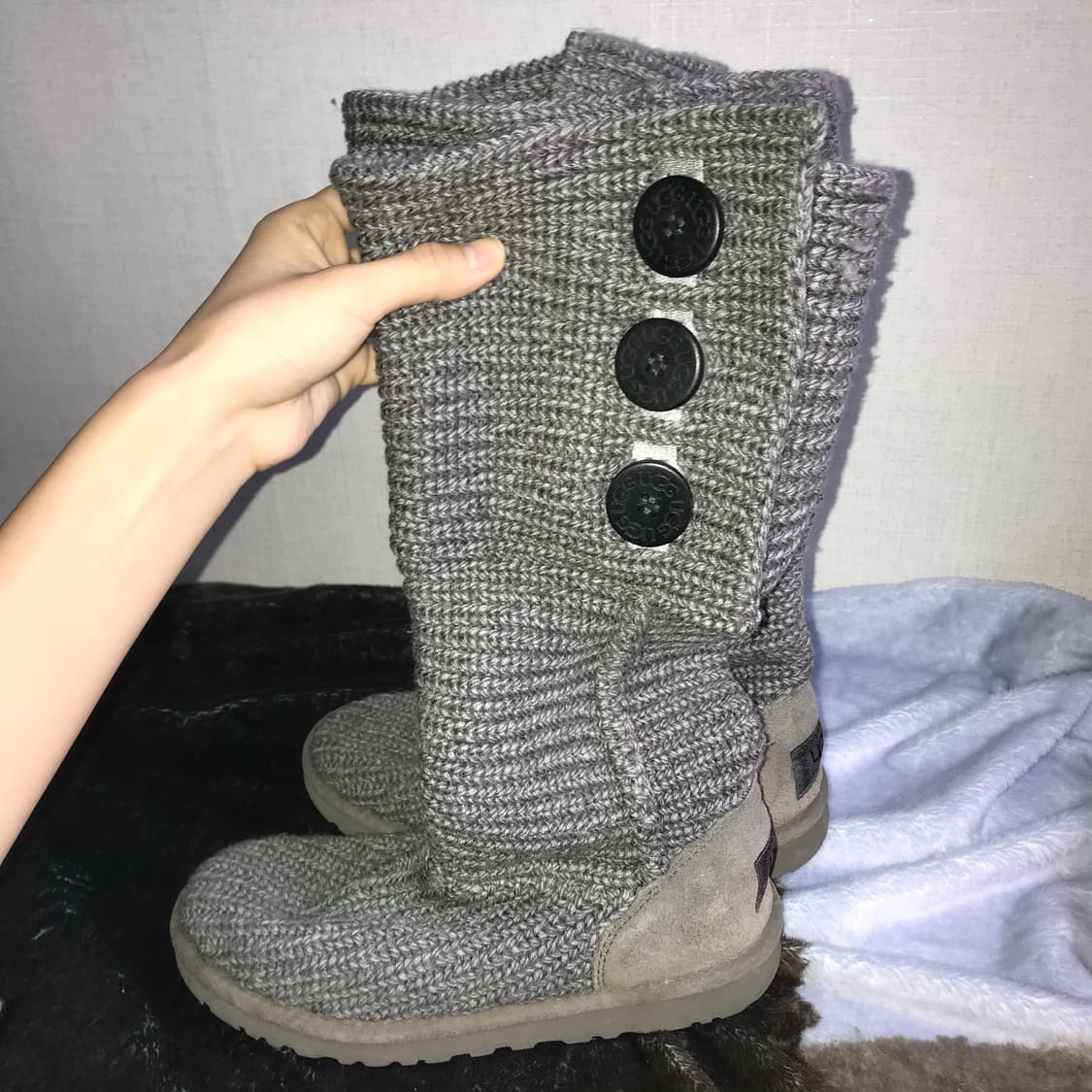Ugg cardy knit boots grey 230 상품이미지2