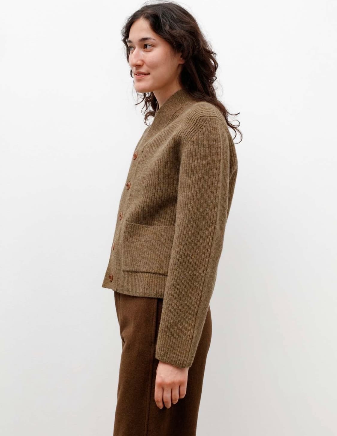 LEMAIRE 크롭 가디건 (다크 머스타드) 상품이미지7