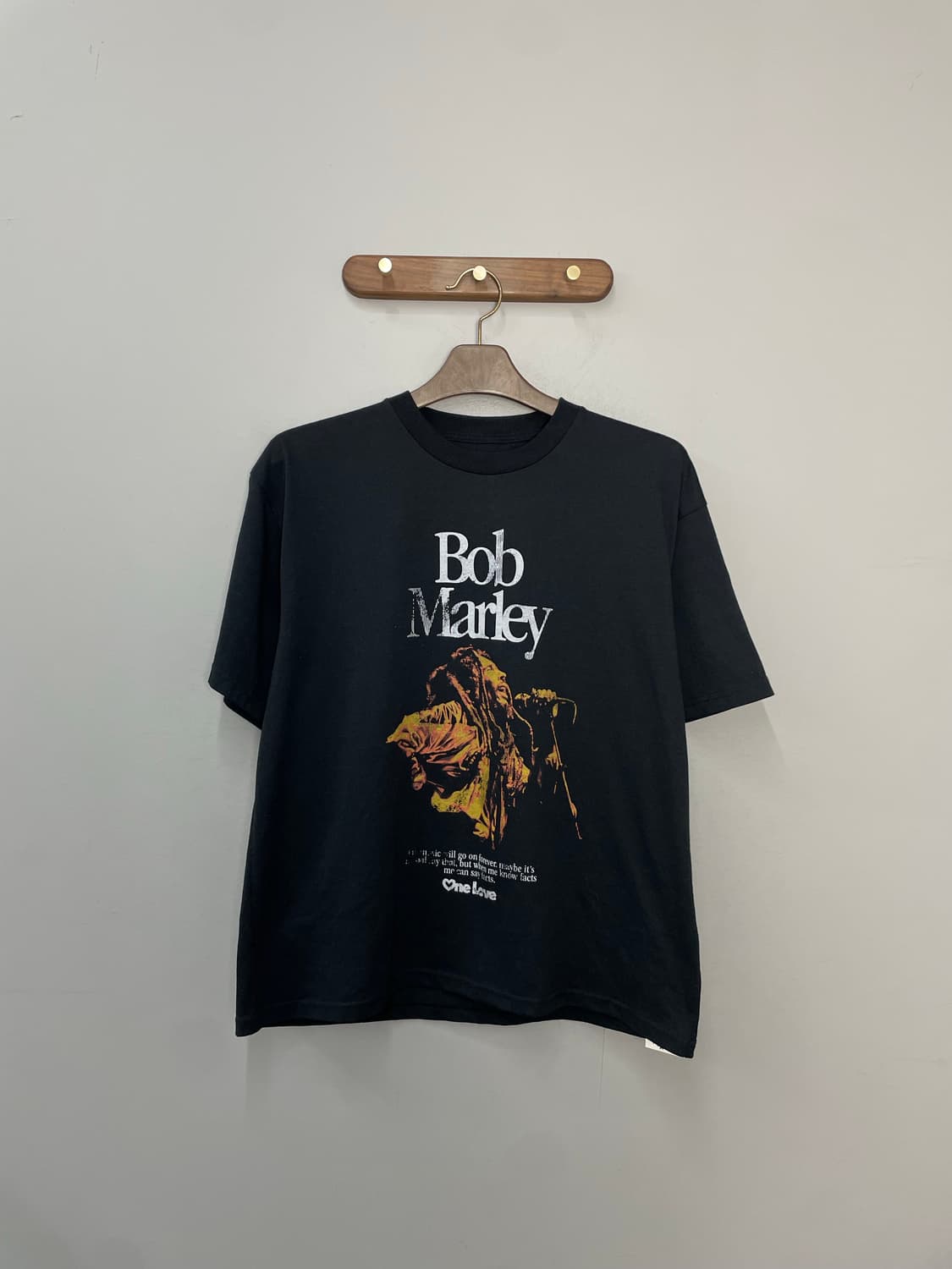 빈티지 밥 말리 원 러브 프린팅 반팔 H2258 상품이미지2