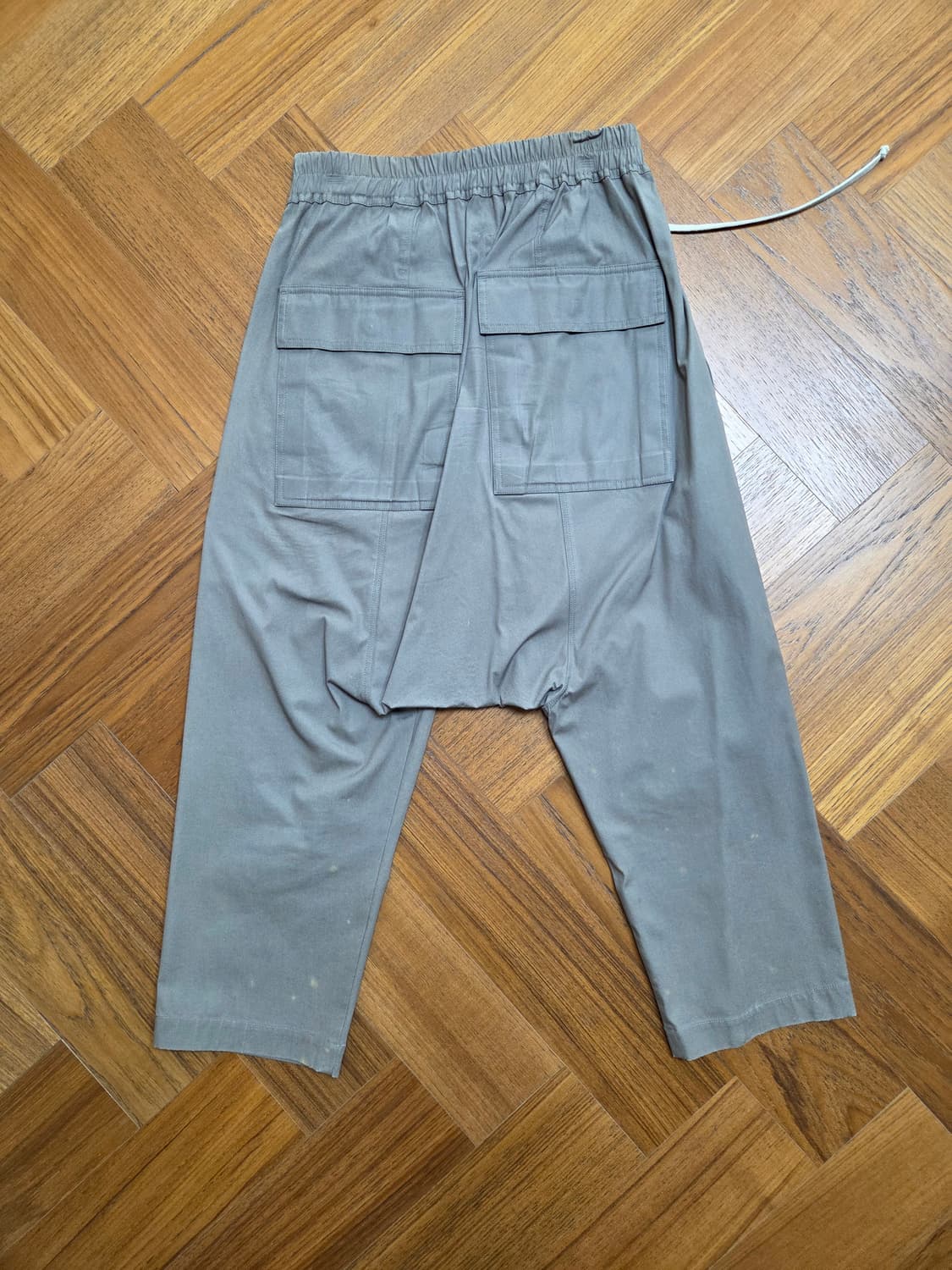 릭오웬스 드로우스트링 배기핏 팬츠 더스트 상품이미지2