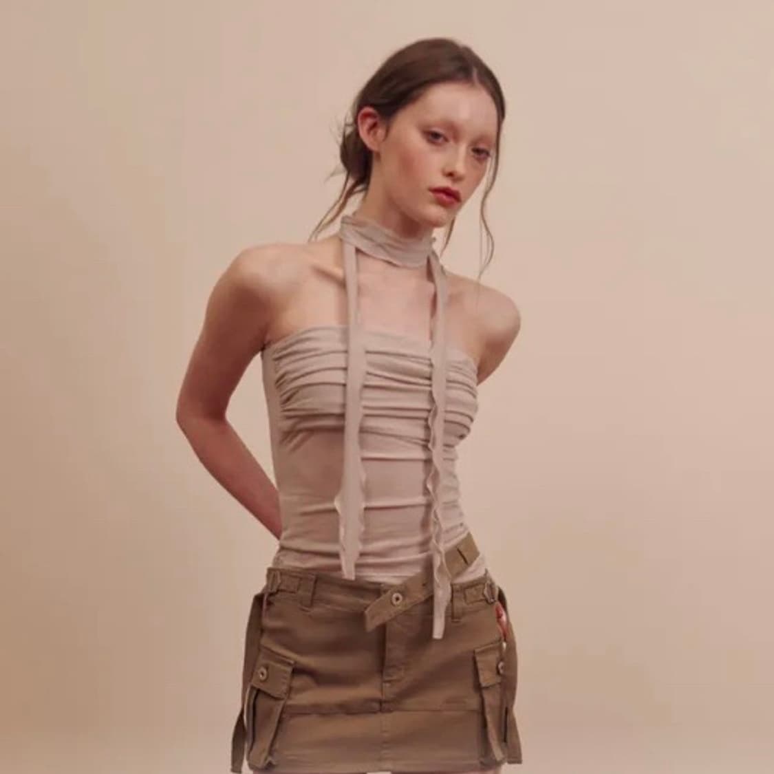 [페인오어플레져] ALLEGRO TOP beige 상품이미지3