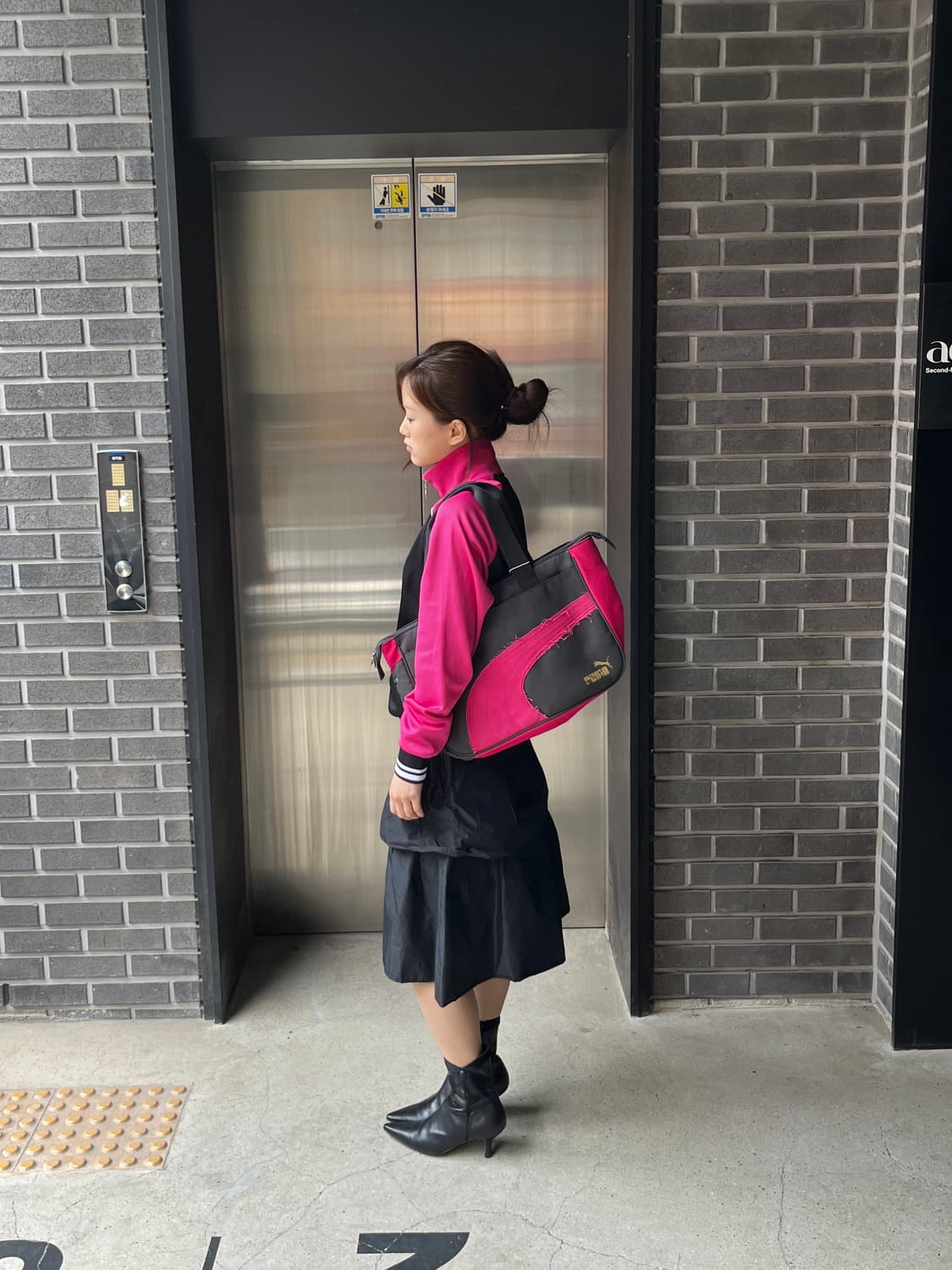 Puma 퓨마 데미지 로고 코튼백 라지 상품이미지2