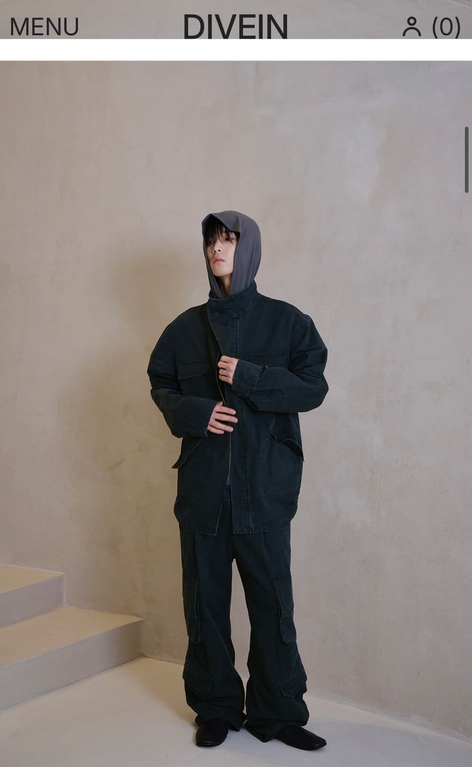 다이브인 etce 워시드 코튼 필드자켓 상품이미지2