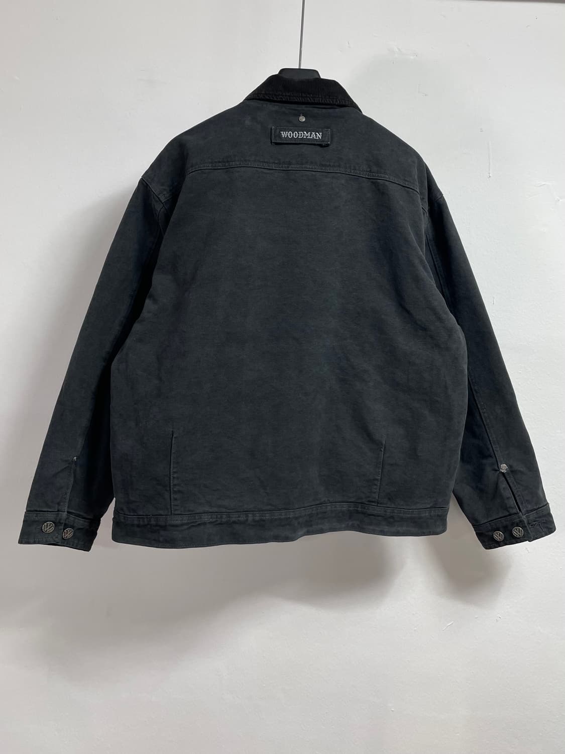 (새상품) 우드먼 피그먼트 워싱 누빔 트러커자켓 (on.344 )  -  상품이미지5