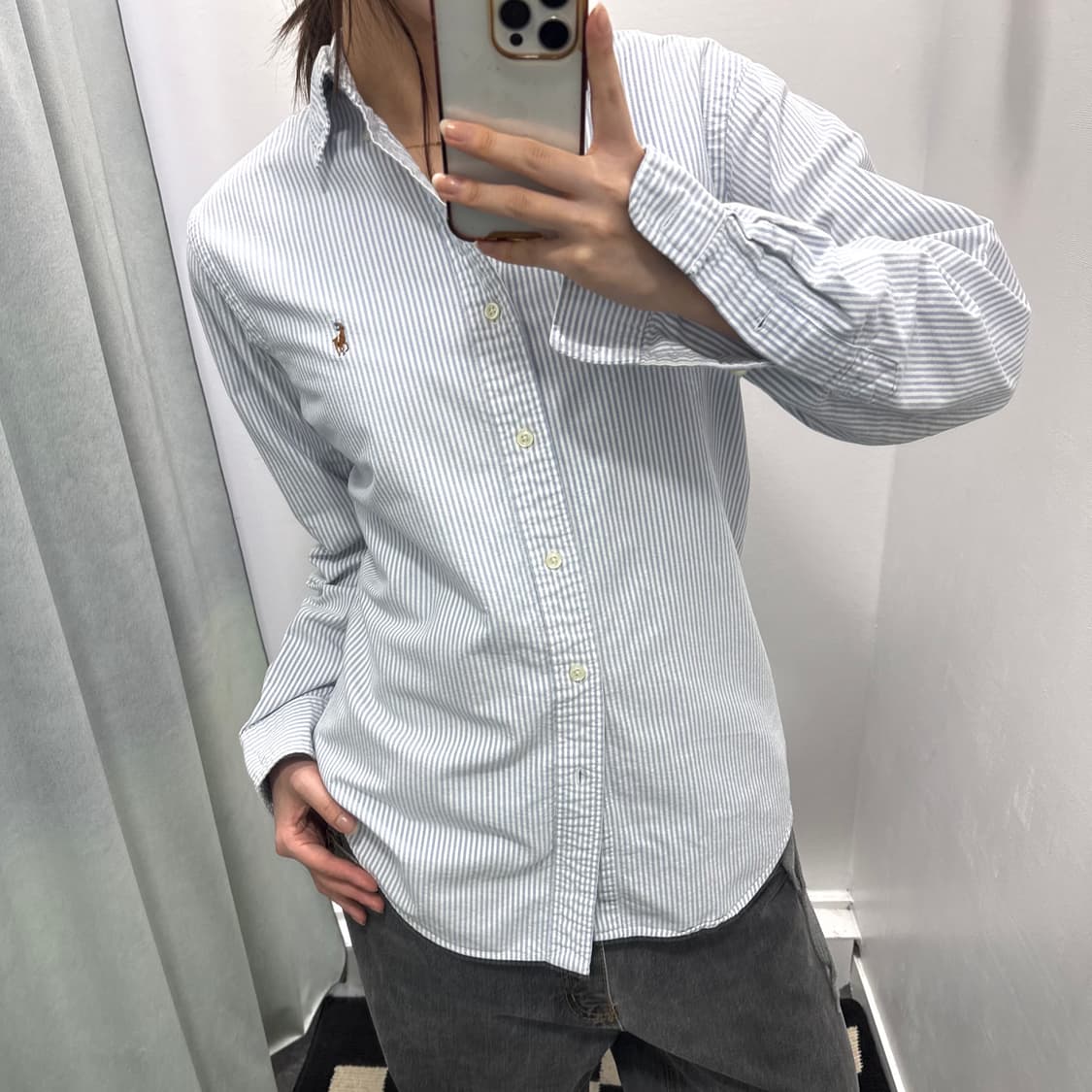 랄프로렌 블루 스트라이프 셔츠 상품이미지1