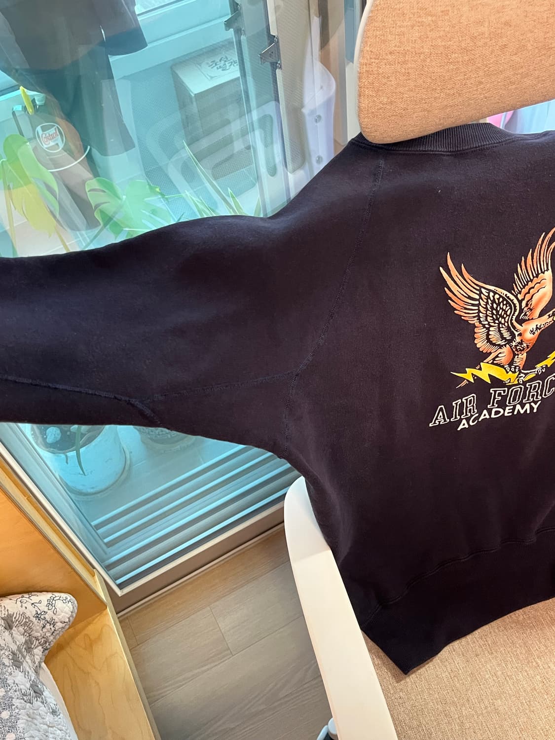 웨어하우스 에어포스 스웨트셔츠 42사이즈 판매합니다. 상품이미지4