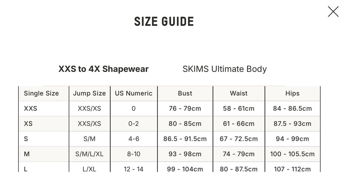 skims brief bodysuit 상품이미지2
