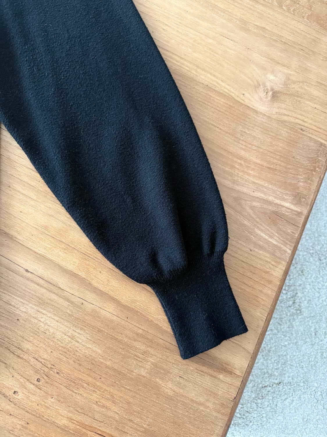 플리츠미 블랙 포켓 니트 조거팬츠 상품이미지4