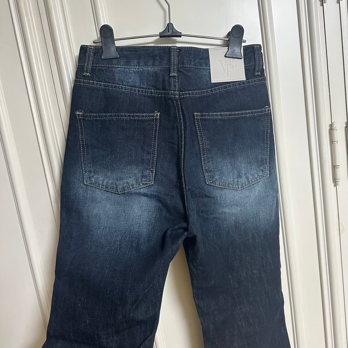 블랙업 워싱 부츠컷 데님 팬츠 S 상품이미지4