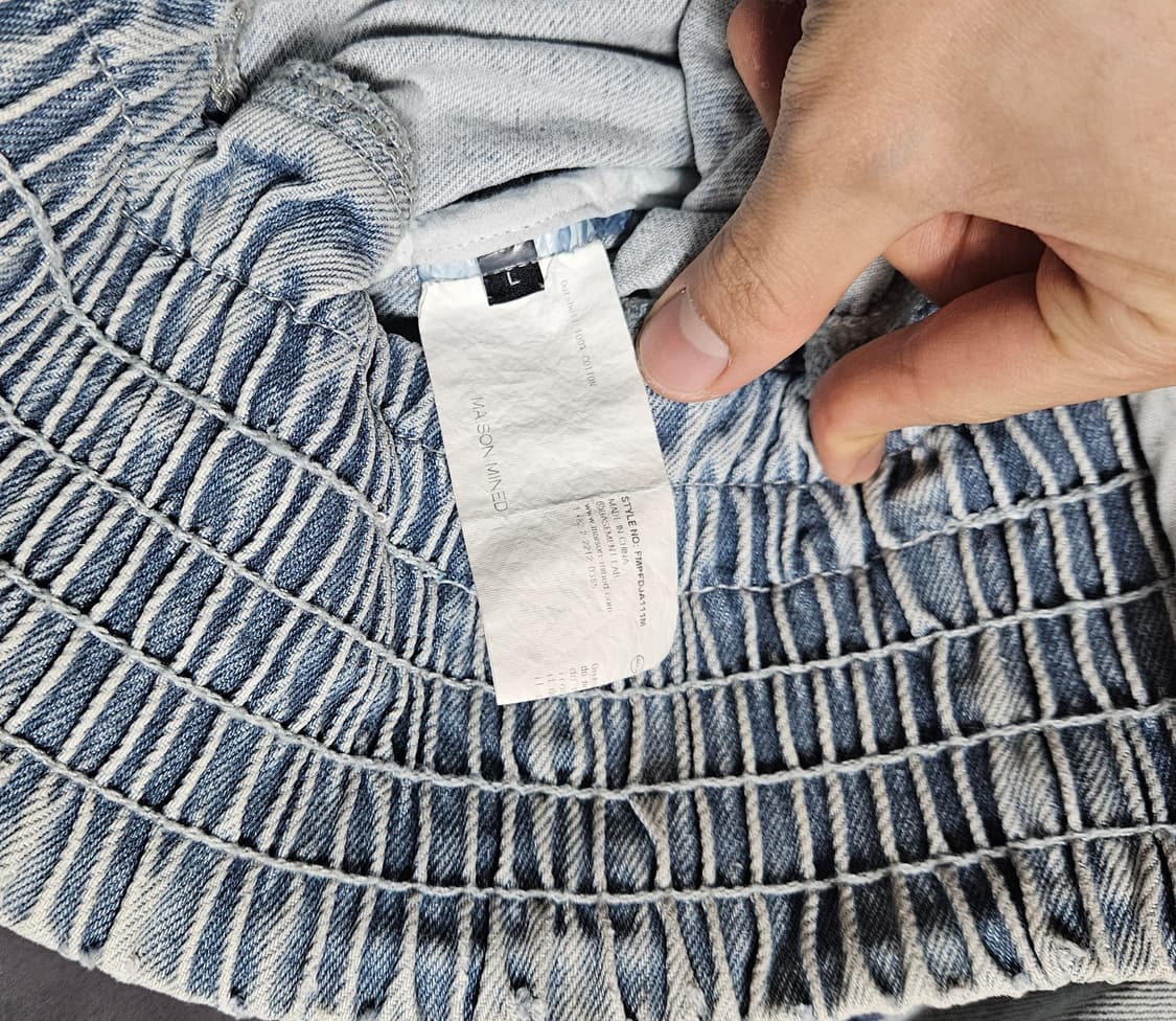 메종미네드 데님 트러커 자켓 L 상품이미지7