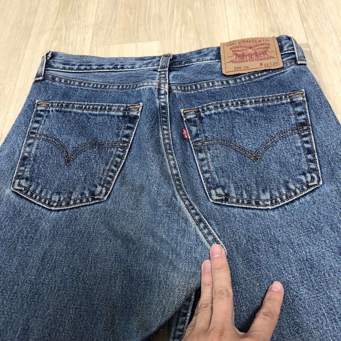 (30) 리바이스 Levi's 영국제 리워크 590 스트레이트 데님 상품이미지9