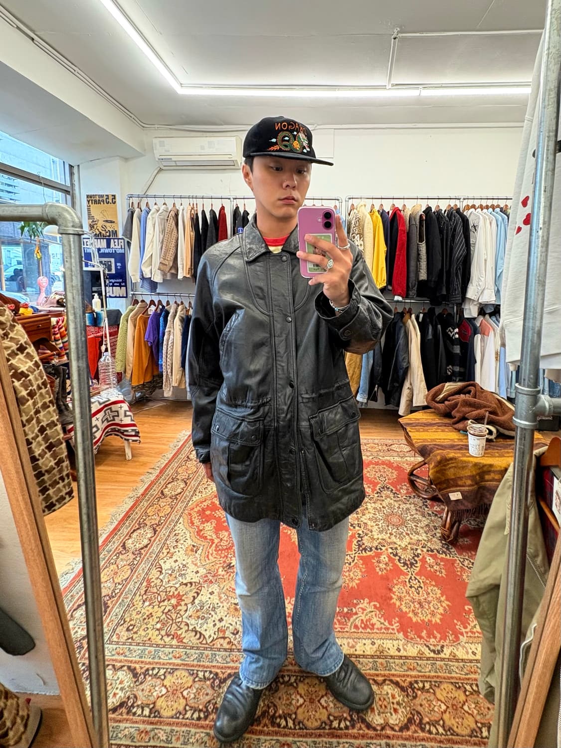 UNO Tokyo 90’s Long Leather Field Coat 상품이미지1