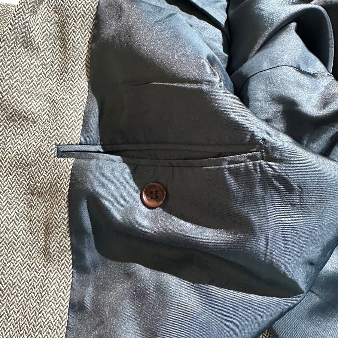 입생로랑 헤링본 싱글 2B 블레이저 자켓 상품이미지6