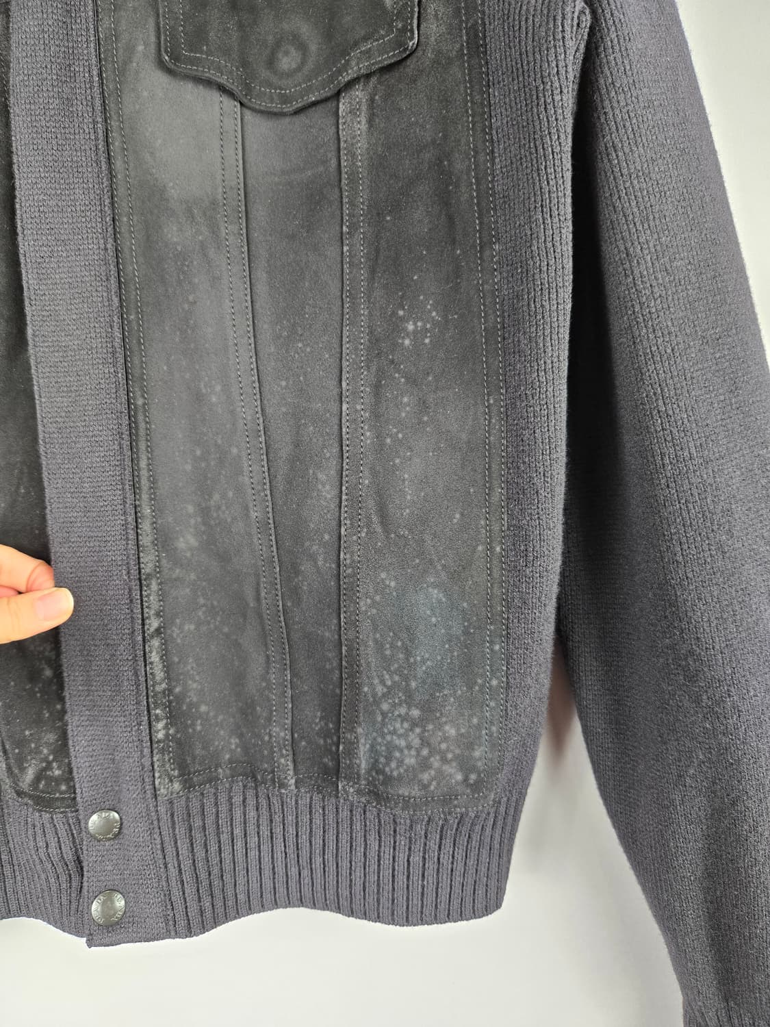 [무료배송]프라다 50(100) 남성 울100 스웨이드 니트 가디건 정품 상품이미지7