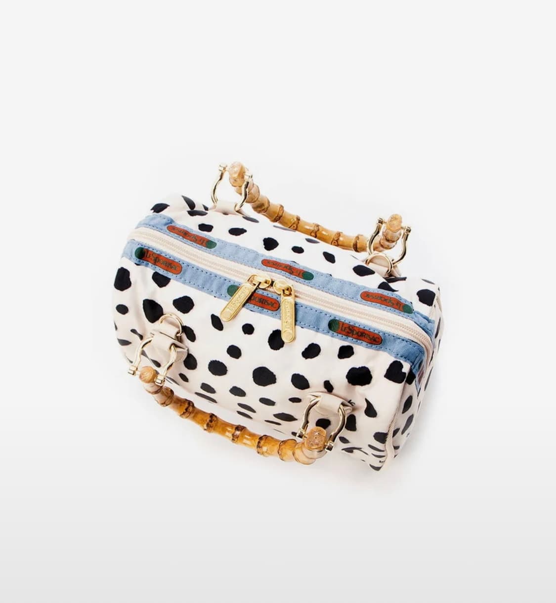 레스포색 브라이트 세피아 달마시안 스몰 뱀부 보스턴백 상품이미지3