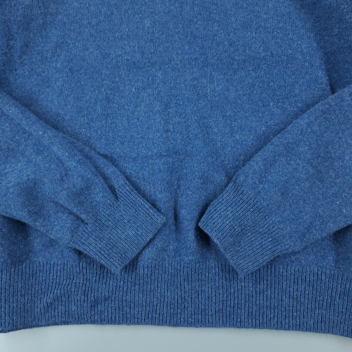 폴로랄프로렌 블루 블루포니 울100 모크넥 반집업 아노락 니트 L 상품이미지5