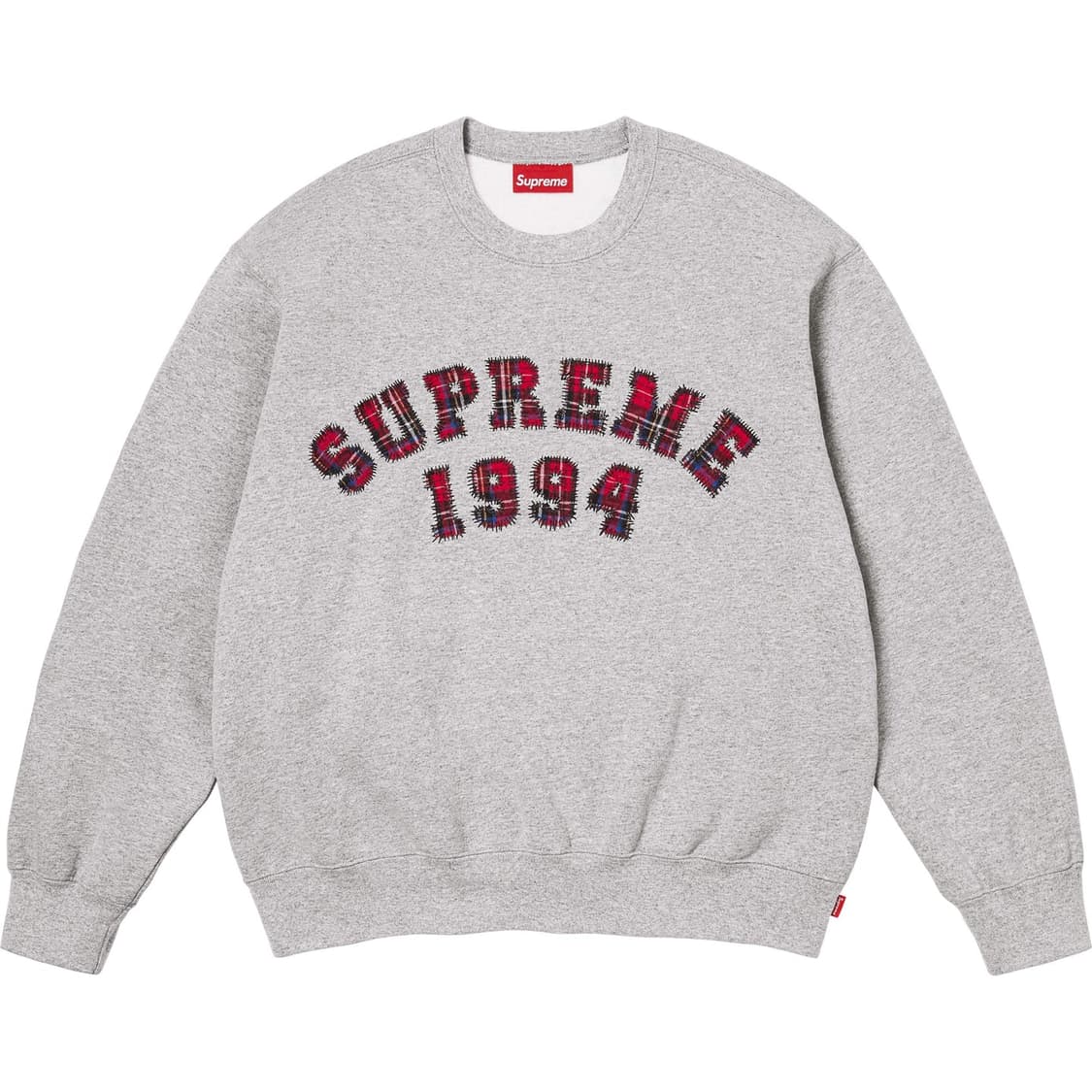 슈프림 플레이드 아크 크루넥 헤더 그레이 - 26SS M  상품이미지1