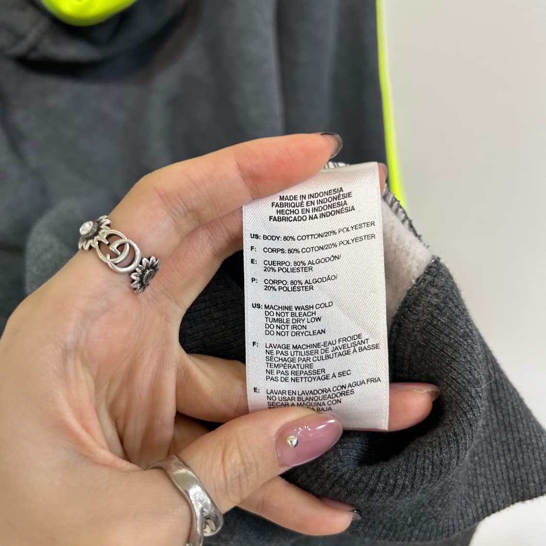 아디다스 남성 기모 후드 집업 100 상품이미지4