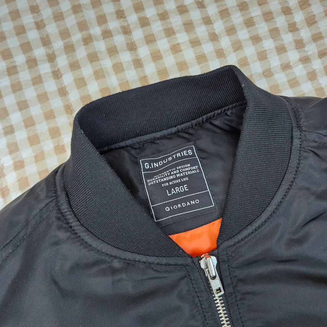 지오다노 오버핏 항공점퍼 남자100~105 상품이미지2