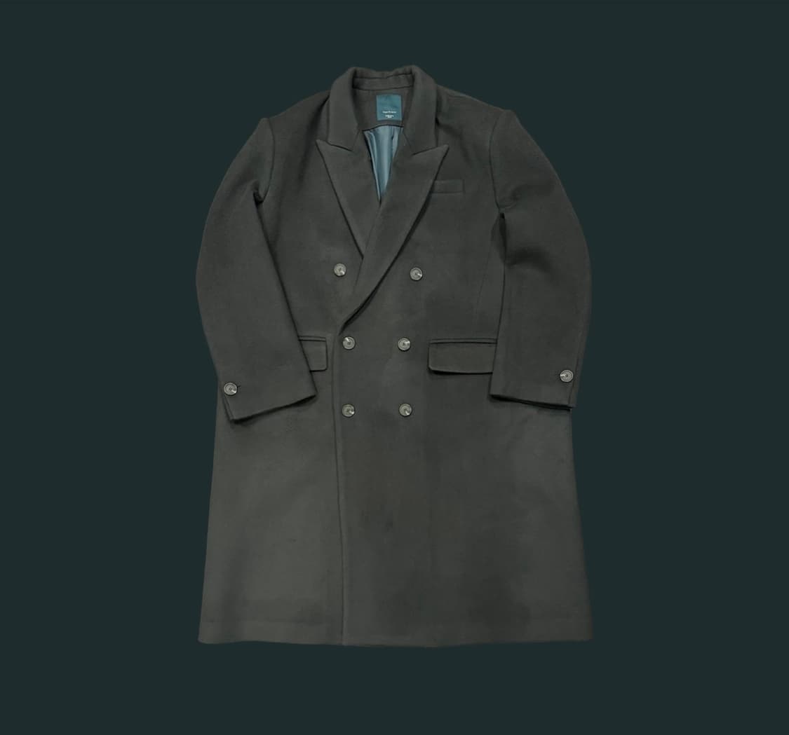 언더마이카 24fw 오버 박시핏 테일러드 코트 그린 0 상품이미지5