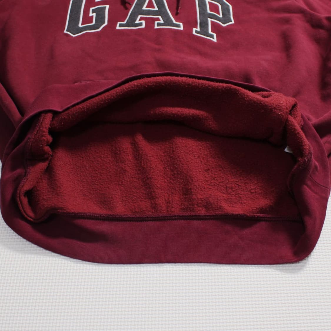 GAP 갭 버건디 기모 후드티 상품이미지4