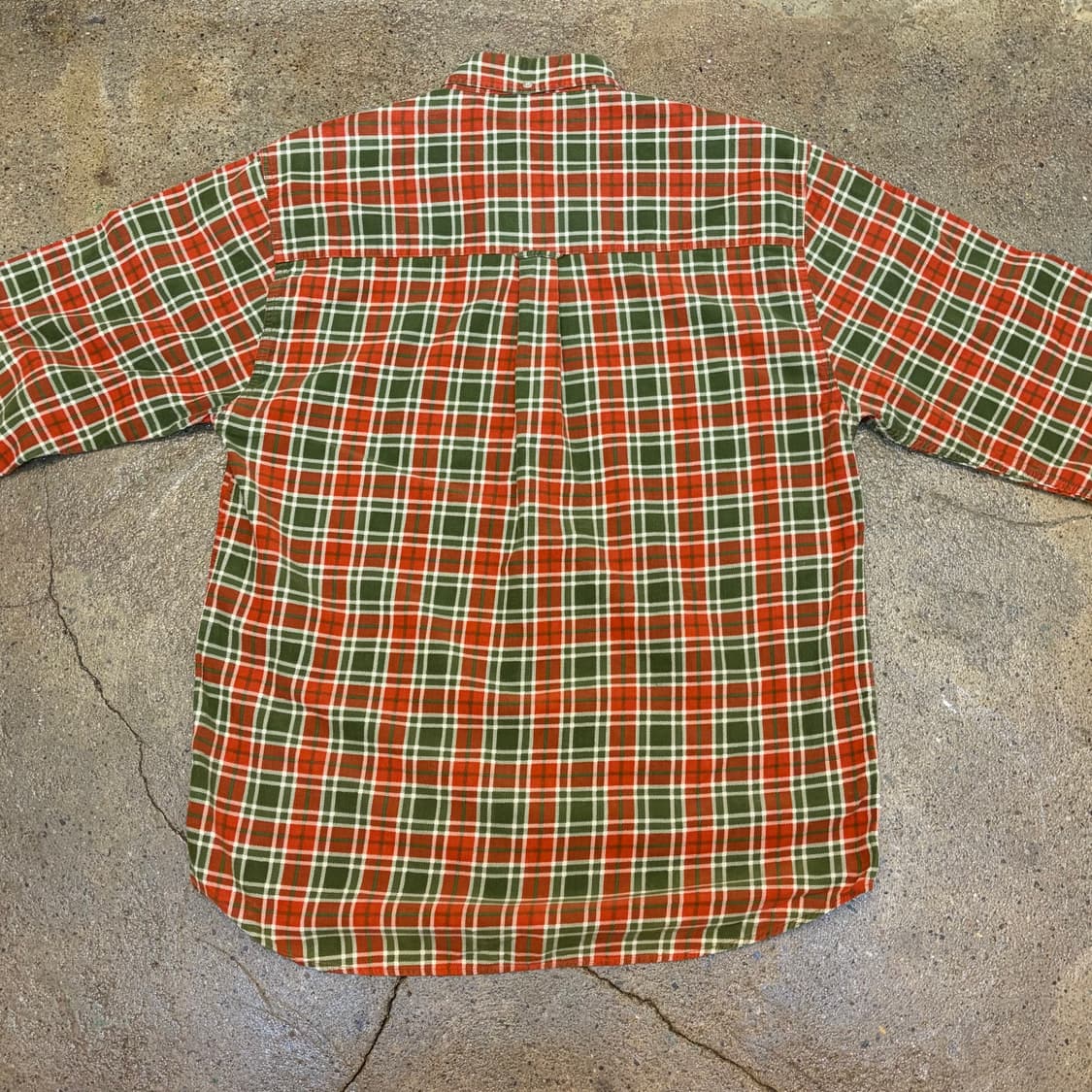 새상품급 미국 빈티지 아이비크루 코듀로이 골덴 긴팔 체크 셔츠 상품이미지7