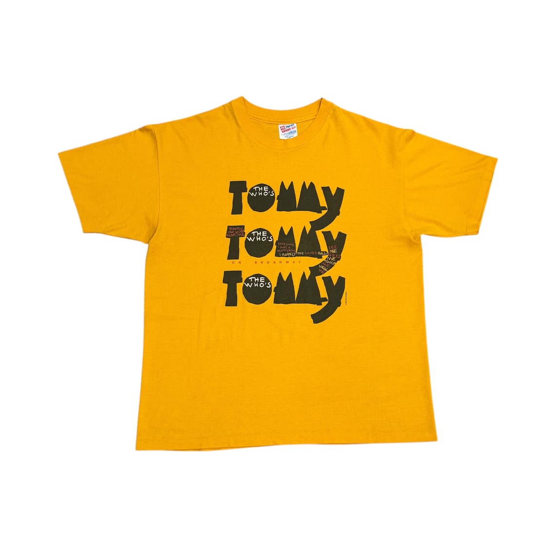 빈티지 90s 더후 The Who Tommy Broadway 티셔츠 상품이미지1