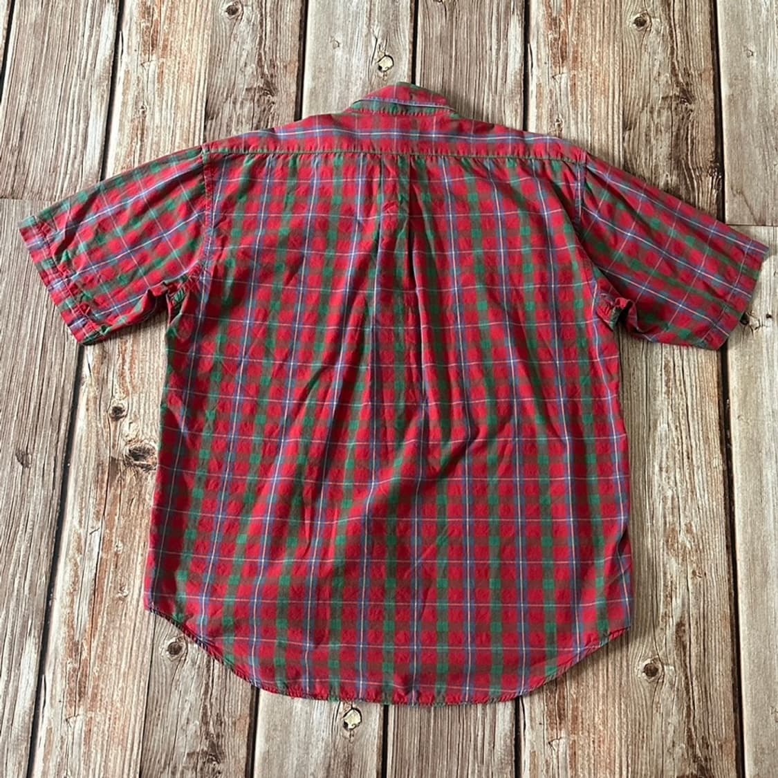 폴로랄프로렌 마드라스 체크 버튼 다운 반팔 셔츠 L사이즈 상품이미지2