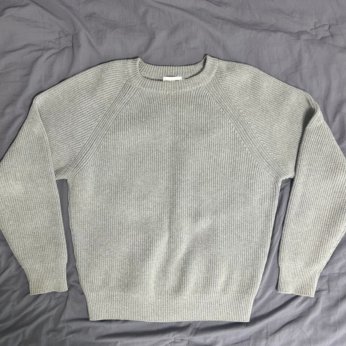 스테디에브리웨어 코튼 피셔맨 니트 그레이 1사이즈 상품이미지1