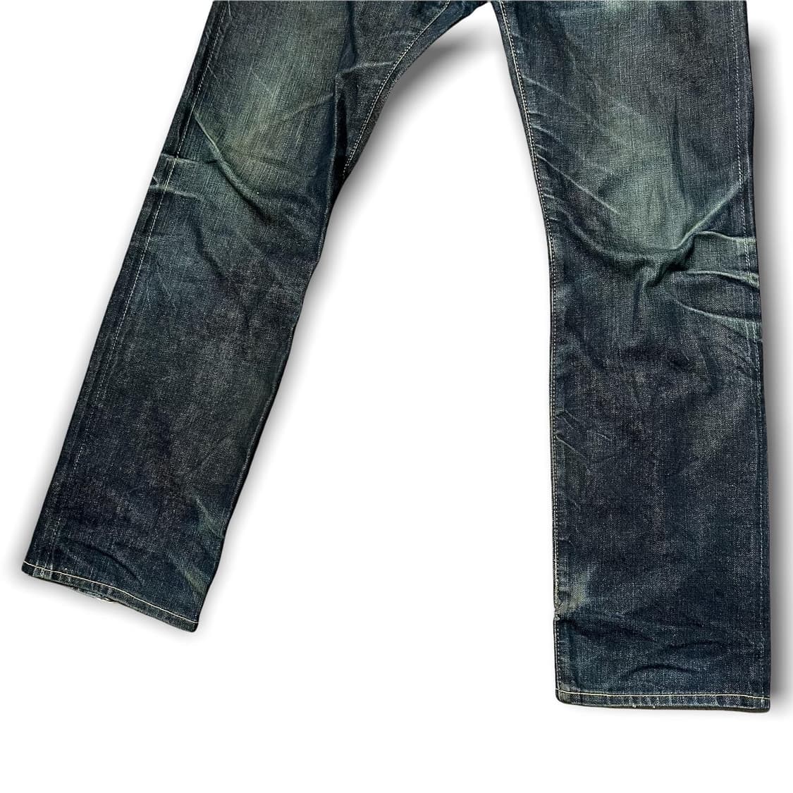 히스테릭 글래머 오일 워시드 데미지 셀비지 진 상품이미지3